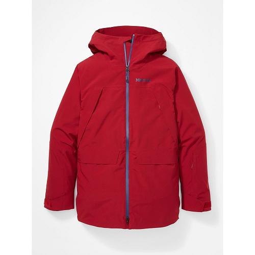Marmot Ski Jacket Dark Red NZ - Hovden Jackets Mens NZ7860124